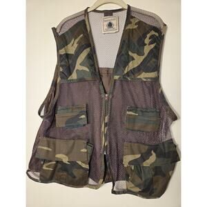 Northwest Territory Hunting Vest W Game Bag Camouflage Mens 2XL 48" Chest